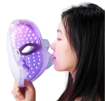 Foreverlily 7-Color Wireless LED Light Therapy Mask – Face and Neck Rejuvenation Device