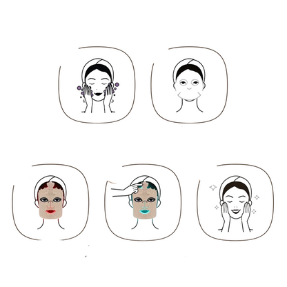 7 Colors LED Silicone Face Mask - Wireless and Rejuvenating