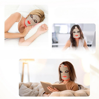 7 Colors LED Silicone Face Mask - Wireless and Rejuvenating