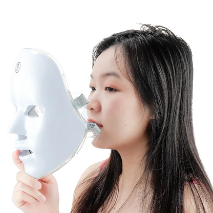 Foreverlily 7-Color Wireless LED Light Therapy Mask – Face and Neck Rejuvenation Device